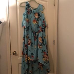 Belle + Sky maxi high to low cut dress.